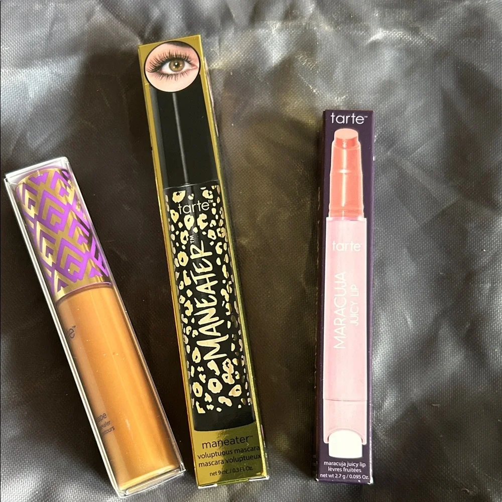 Tarte 3 Piece Kit Maneater Black Mascara,Tan Sand Concealer & Maracuja Juicy Lip - Picture 13 of 16